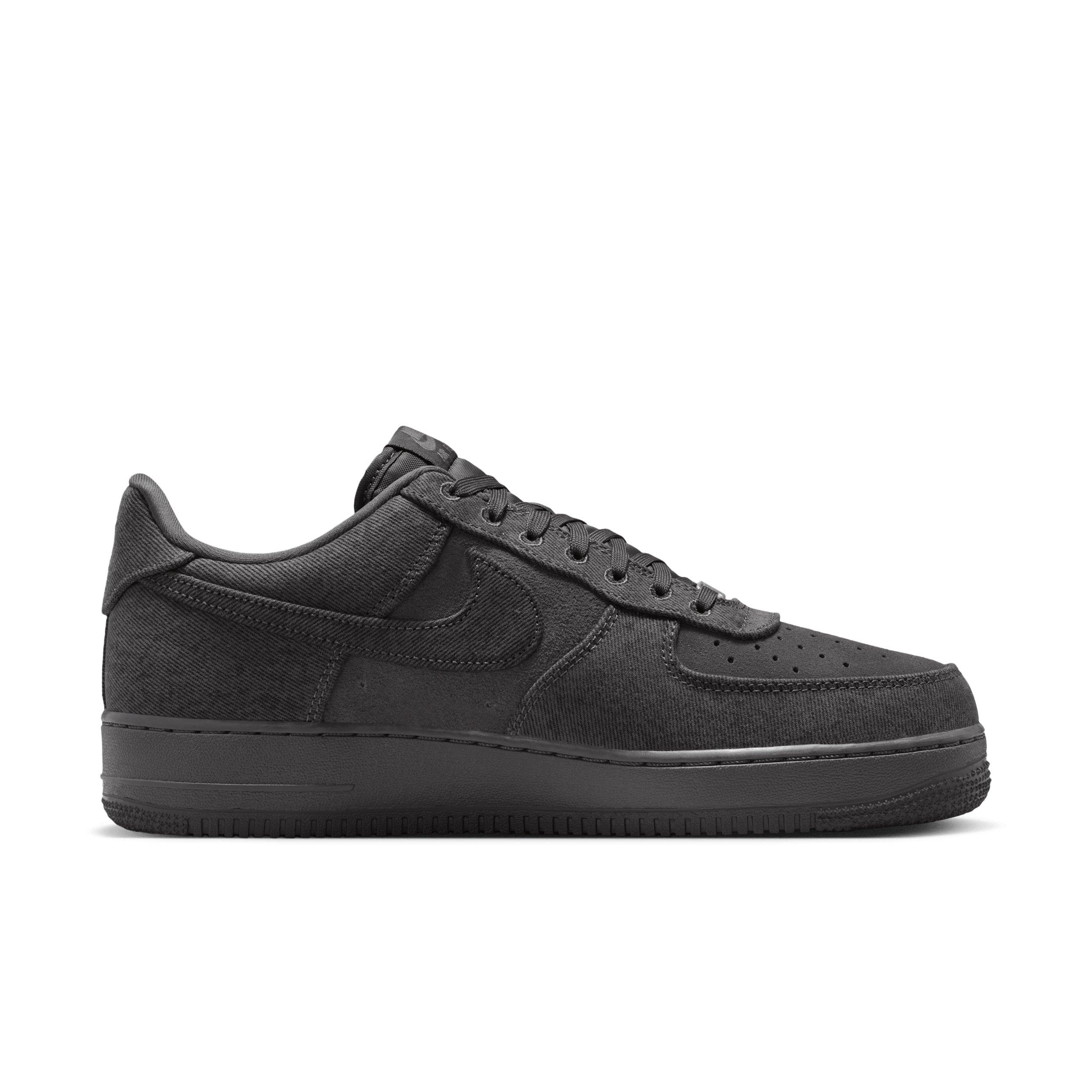 Nike Air Force 1 '07 LV8 "Anthracite/Medium Ash/Metallic Silver/Anthracite" Men's Shoe - ANTHRACITE/MD ASH/SILVER/ANTHRACITE